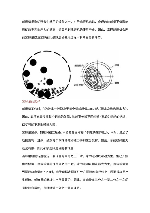 球磨机装球量装球配比如何选择？怎么判断装球比例是否合理？