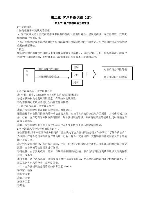 反洗钱培训之二：客户身份识别(续)