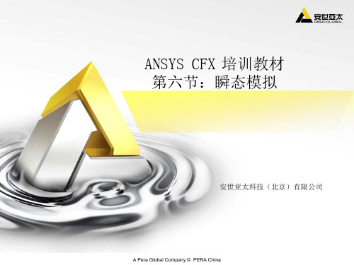 CFX培训教材06瞬态模拟