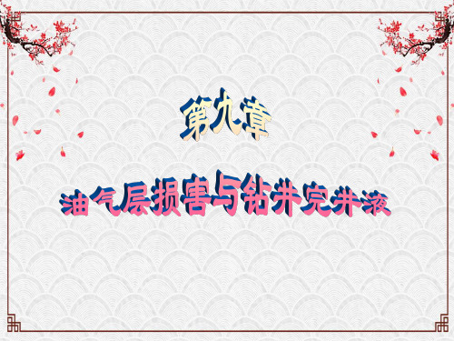 第九章油气层损害与钻井完井液