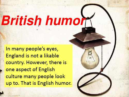 英国人的幽默 (English Humor)