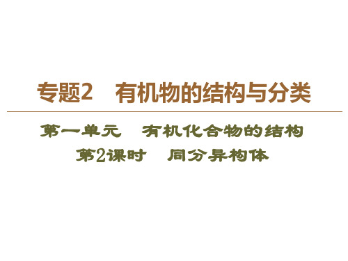 苏教版高一化学选修5课件同分异构体