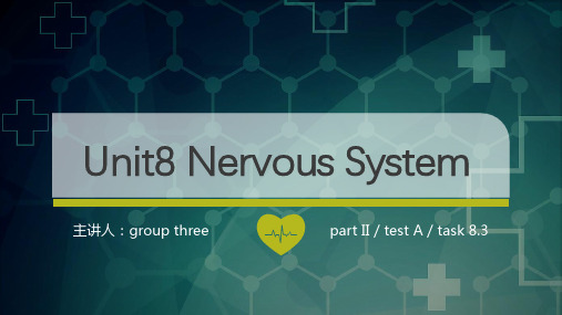 医学英语   Unti8  Nervous System