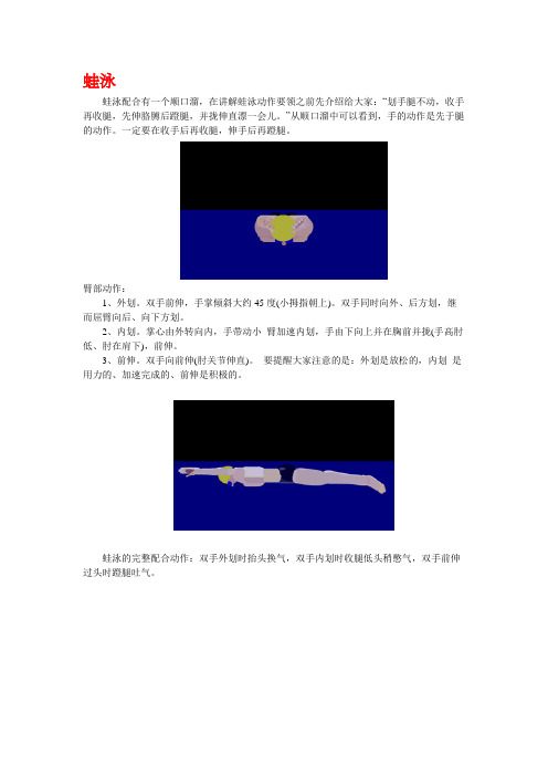 蛙泳、自由泳、仰泳、蝶泳,图解动画,教你游泳,不会游的看了包你学会!!!