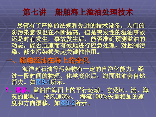 第七讲 船舶海上溢油处理技术汇总