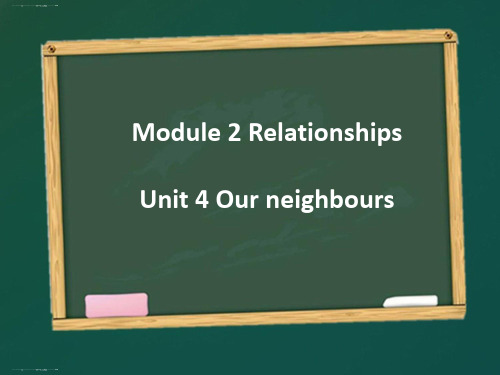 六年级上册英语课件-module 2 unit 4 our neighbours 沪教牛津版