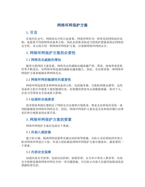 网络环网保护方案