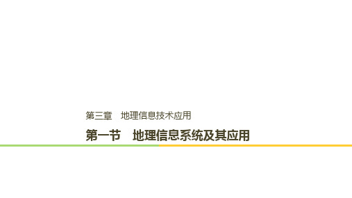 高中地理 第三章 地理信息技术应用 第一节 地理信息系统及其应用课件 中图版必修3