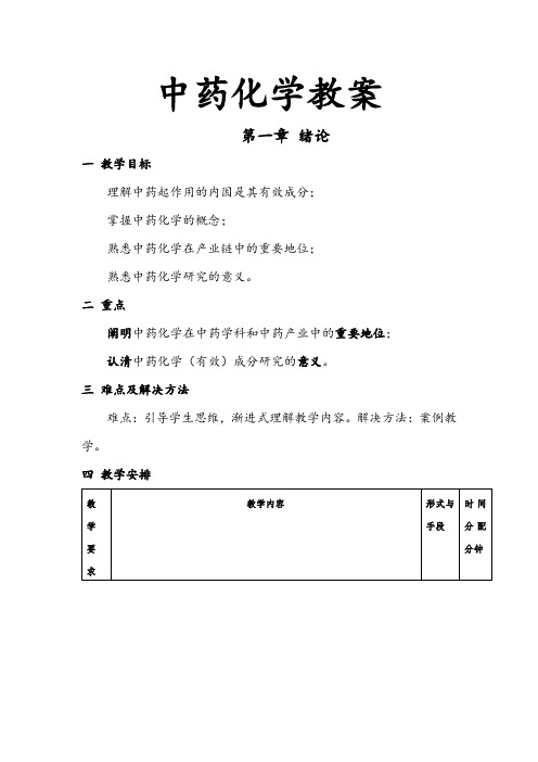 北中大中药化学教案01绪论