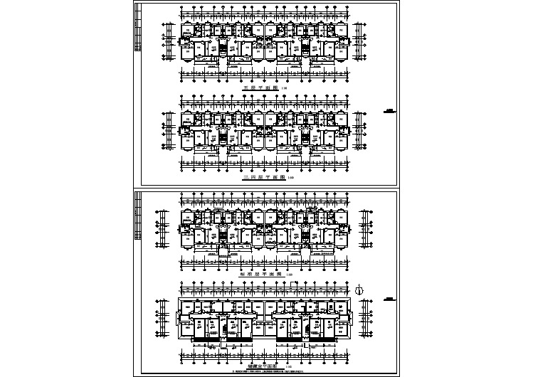 某欧式住宅建筑CAD基础平面布置参考图