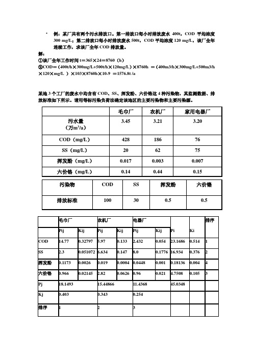 环评习题