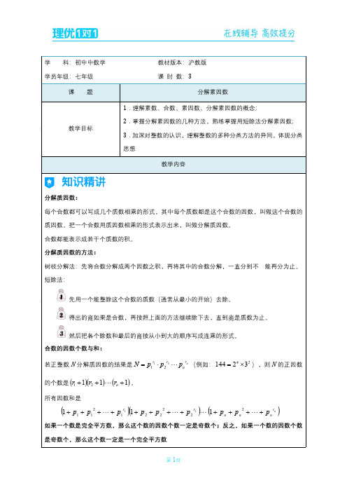 分解素因数1