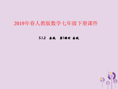 七年级数学下册第五章相交线与平行线5.1相交线5.1.2垂线第1课时垂线课件(新版)新人教版(智能版推荐)