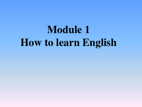 外研版英语八年级上册Module 1 How to learn English Unit 2 课件(共13张PPT)