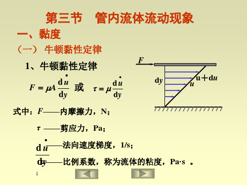 化工原理 1.3管内流体流动现象