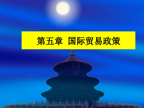 国际贸易政策概述(精品)