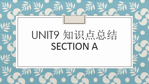 七年级英语上册Unit 9特殊疑问句