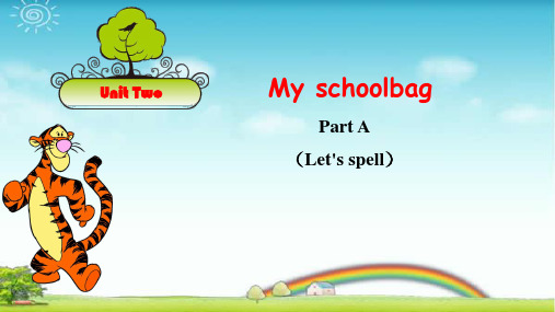 pep四年级英语上册unit2 Part A Let's spell -课件.ppt