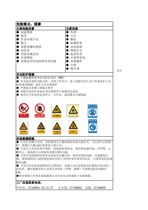 水泥厂危险点