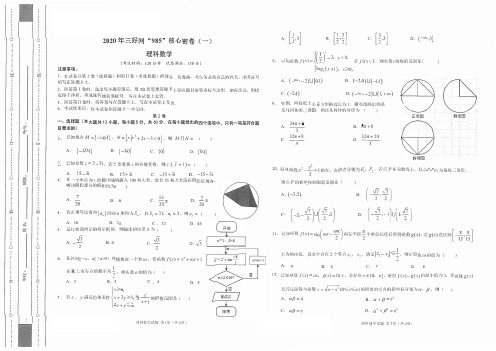 985核心密卷理科数学