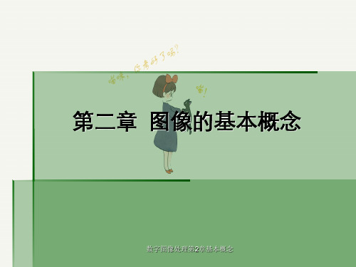 数字图像处理第2章基本概念