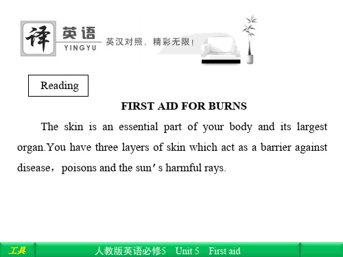 Unit 5 First aid 译英语