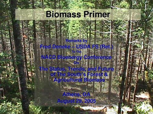 生物质资源与生物能源 biomass and bioenergy resources