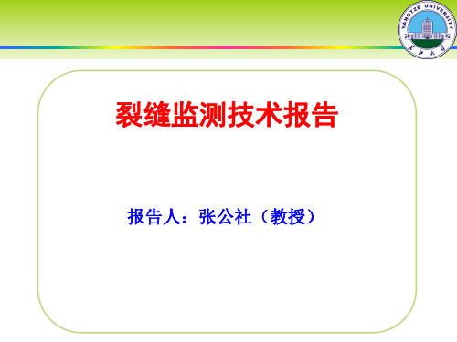 裂缝监测技术报告