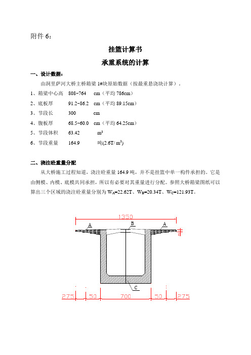 挂篮计算书