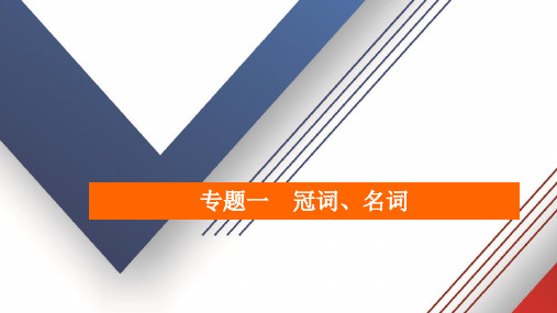 高考英语二轮复习冠词、名词精品PPT课件