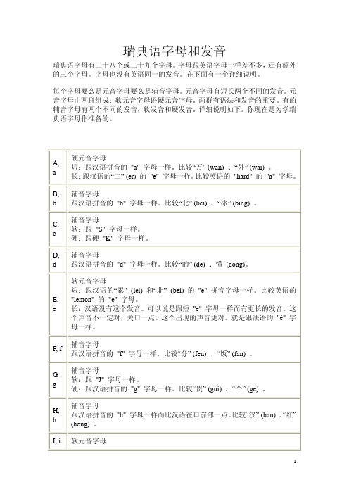 瑞典语教程