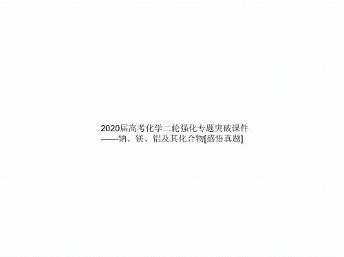 高考化学二轮强化专题突破ppt课件——专题五 钠、镁、铝及其化合物PPT课件