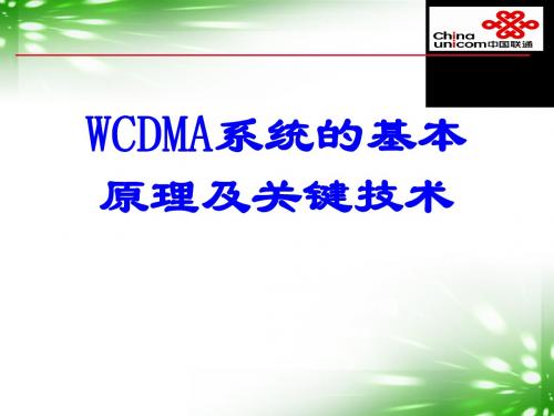 WCDMA的基本原理及关键技术 115页PPT文档