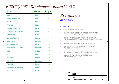 EP2C5Q208C开发板原理图