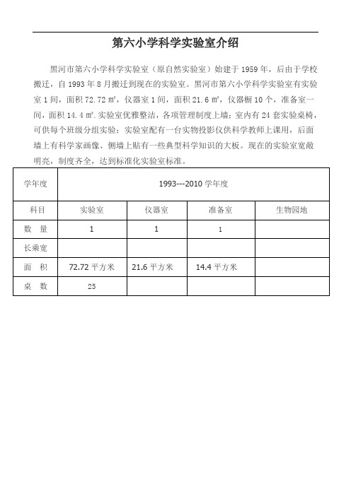 小学科学实验室简介--第六小学科学实验室介绍