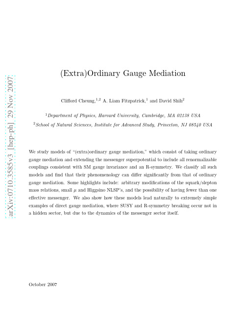 (Extra)Ordinary Gauge Mediation