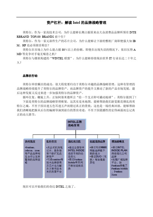 解读INTEL品牌战略