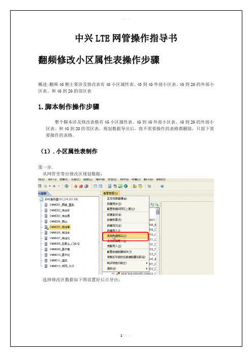 中兴LTE网管操作指导书(最全)