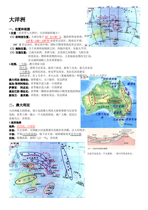 (完整版)大洋洲区域地理知识总结精华