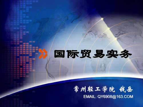 第五讲 进出口商品的价格