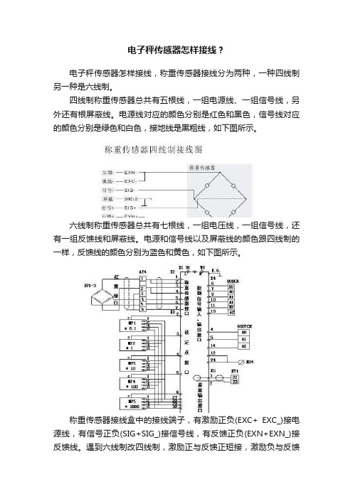 电子秤传感器怎样接线？