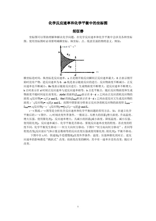 化学反应速率和化学平衡中的坐标图