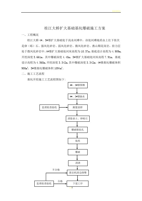 扩大基础爆破施工方案