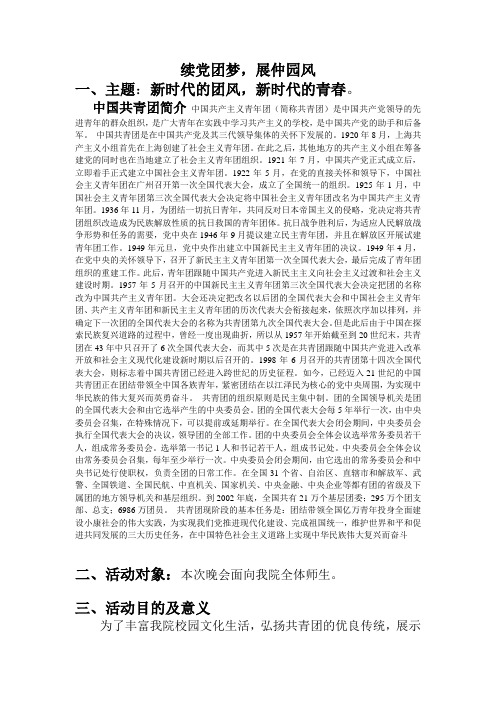 庆祝中青团90周年策划案