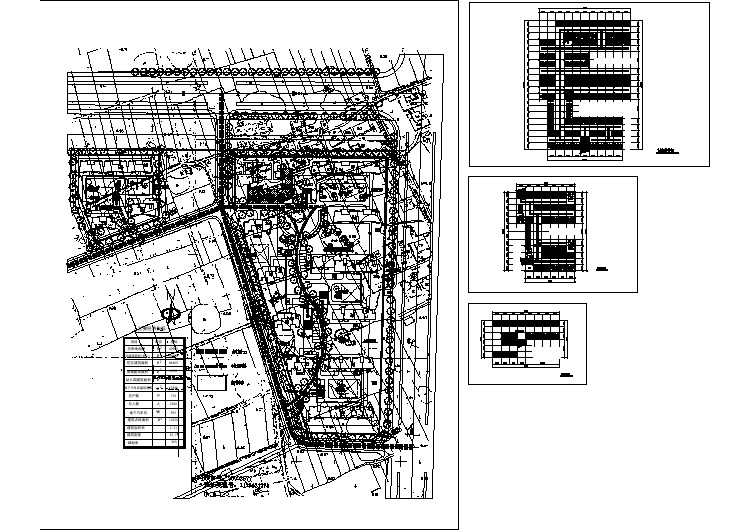 某城市住宅小区建筑总规划设计施工方案CAD图纸