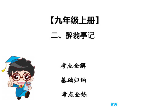 古诗文全解全练精品课件_第一部分 课内文言文阅读【九年级上册】二、醉翁亭记(66张)