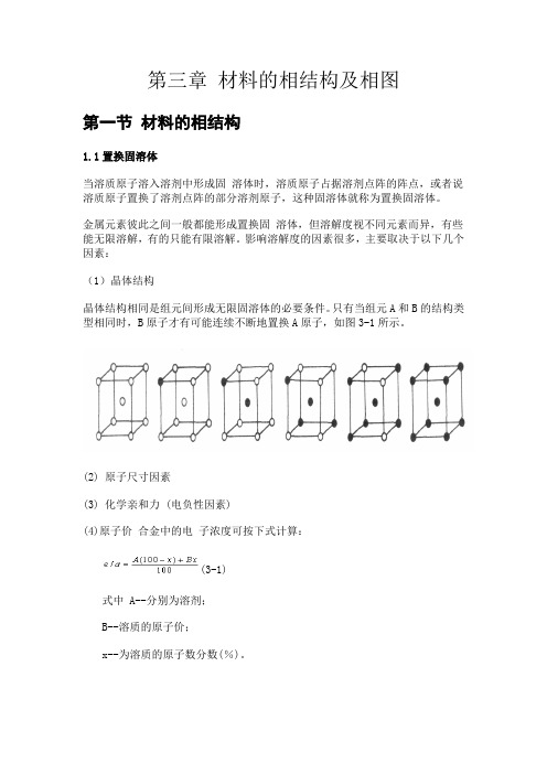 第三章材料的相结构及相图_材料科学基础