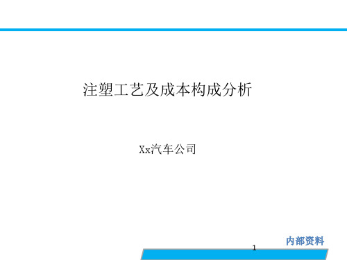 注塑工艺及成本构成分析ppt课件