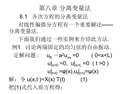 第八章 分离变量法