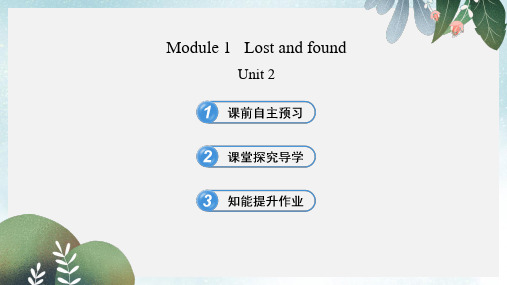 七年级英语下册 Module 1 Lost and found Unit 2课件 外研版
